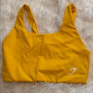 Gymshark Yellow Dreamy Sports Bra XS